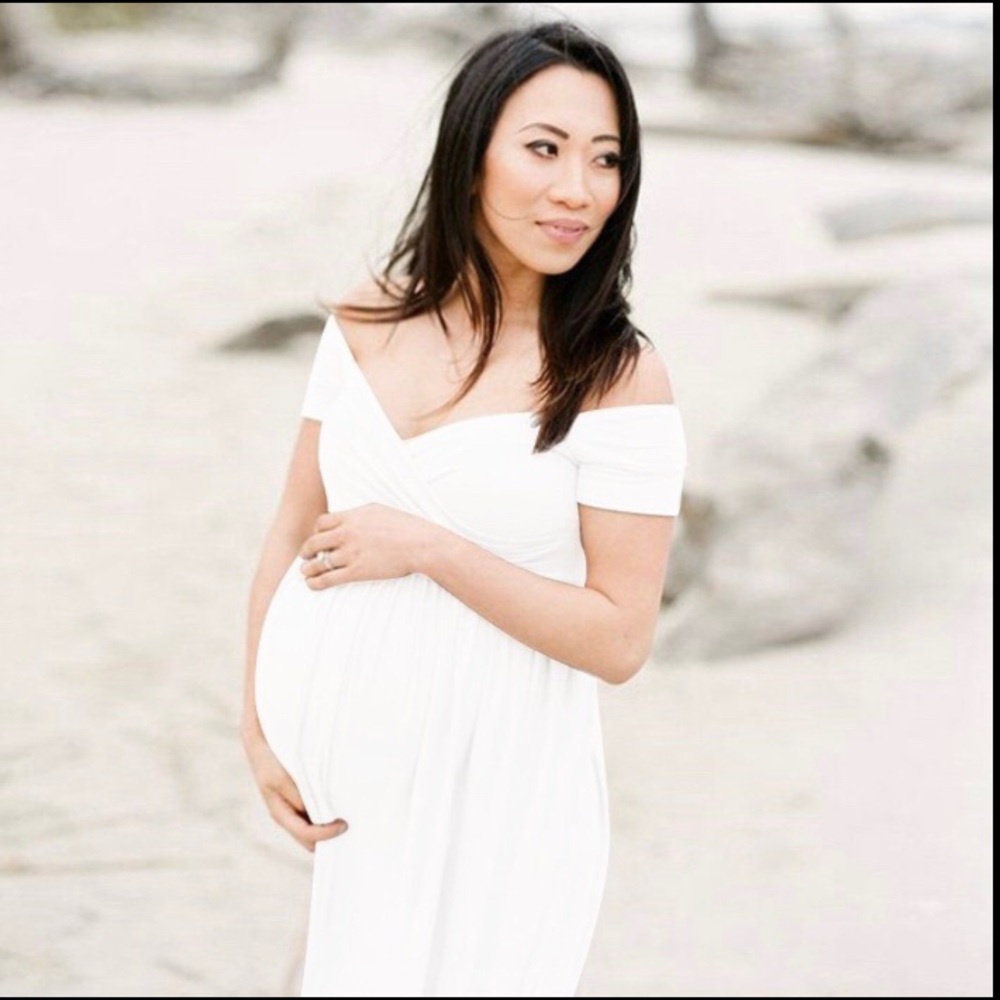 White Maternity Dress